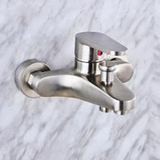 Rubinetto per il bagno, Acciaio inossidabile SUS304, satinato, Rubinetti e colonne doccia LY007 Titolo predefinito Alessandro Design