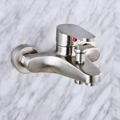 Rubinetto per il bagno, Acciaio inossidabile SUS304, satinato, Rubinetti e colonne doccia LY007 Titolo predefinito Alessandro Design