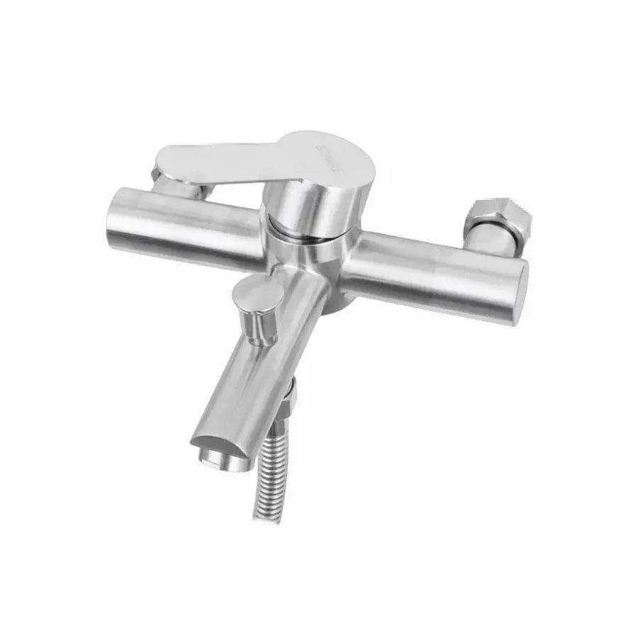 Rubinetto da bagno con soffione doccia, acciaio inossidabile SUS304, satinato, rubinetti e colonne doccia LY010 Titolo predefinito Alessandro Design