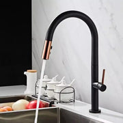 Rubinetto da cucina, Ottone sanitario, Nero, CF1035/B Rubinetti da cucina Titolo predefinito Alessandro Design