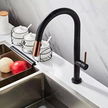 Rubinetto da cucina, Ottone sanitario, Nero, CF1035/B Rubinetti da cucina Titolo predefinito Alessandro Design