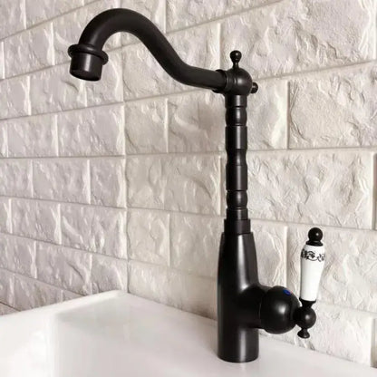 Rubinetto da cucina, Ottone sanitario, Nero, OD/2051 Rubinetti da cucina Titolo predefinito Alessandro Design