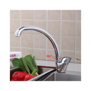 Rubinetto da cucina cromato lucido LB00C, rubinetto a cigno girevole, cartuccia in ceramica, set completo con collegamenti e sistema di fissaggio Rubinetti da cucina Titolo predefinito Alessandro Design