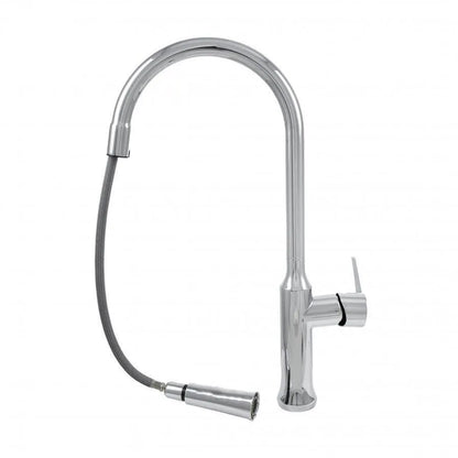 Rubinetto Cucina con Doccia Estraibile Ottone Sanitario Argento CF/1035/C1 Rubinetti Cucina Titolo predefinito Alessandro Design
