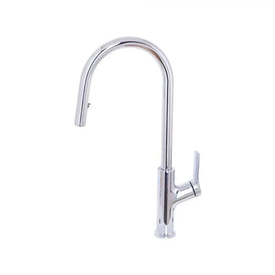 Rubinetto da cucina con doccia estraibile, acciaio inossidabile SUS304, cromo, FJ5543