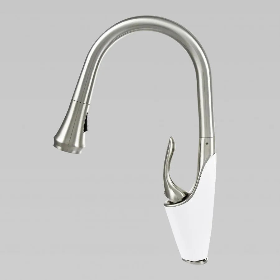 Rubinetto Cucina Con Doccia Estraibile, Ottone Sanitario, Cromo, W054 Rubinetti Cucina Titolo predefinito Alessandro Design