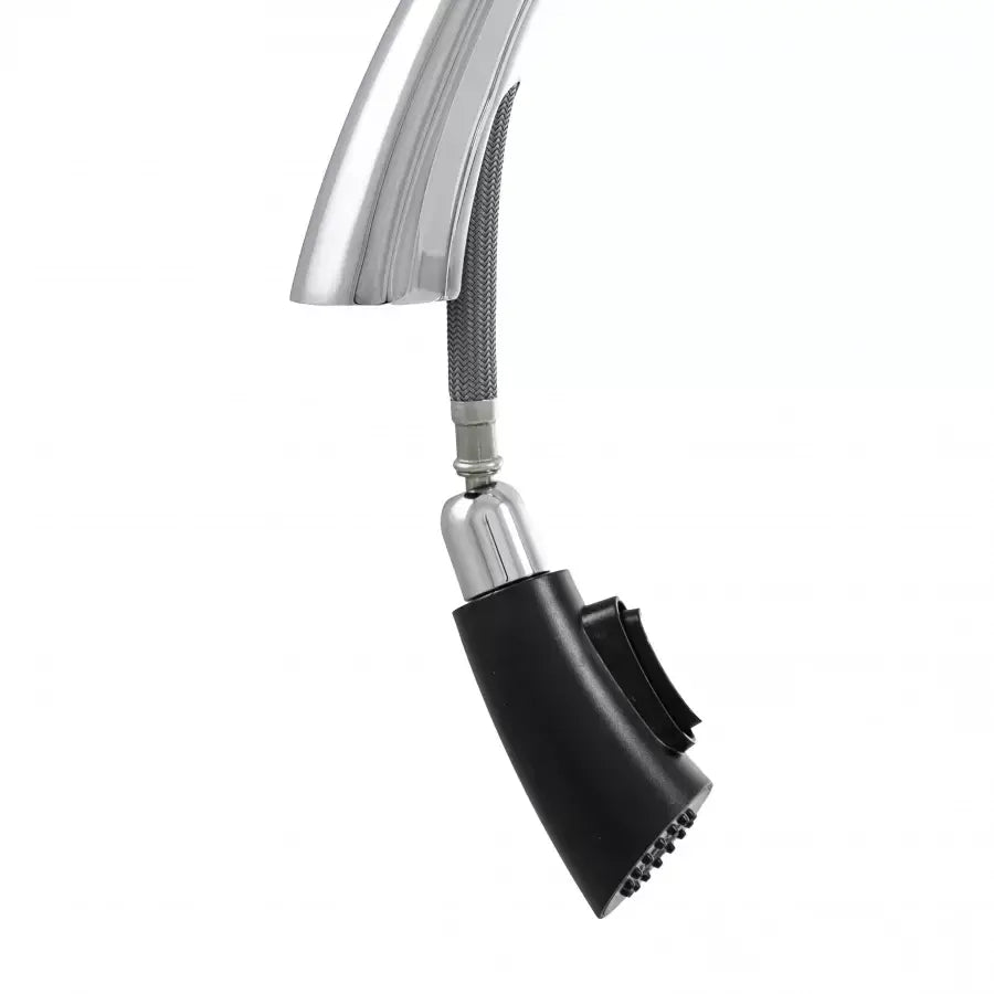 Rubinetto Cucina Con Doccia Estraibile, Ottone Sanitario, Cromo, W059 Rubinetti Cucina Titolo predefinito Alessandro Design