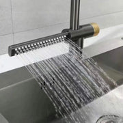 Rubinetto cucina con doccetta estraibile in acciaio inox grigio con funzione cascata YB1500N Rubinetti cucina Default Title Alessandro Design