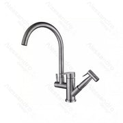 Rubinetto Cucina con Doccia Estraibile, Acciaio Inossidabile SUS304, Satinato, Rubinetti Cucina CF034 Titolo predefinito Alessandro Design
