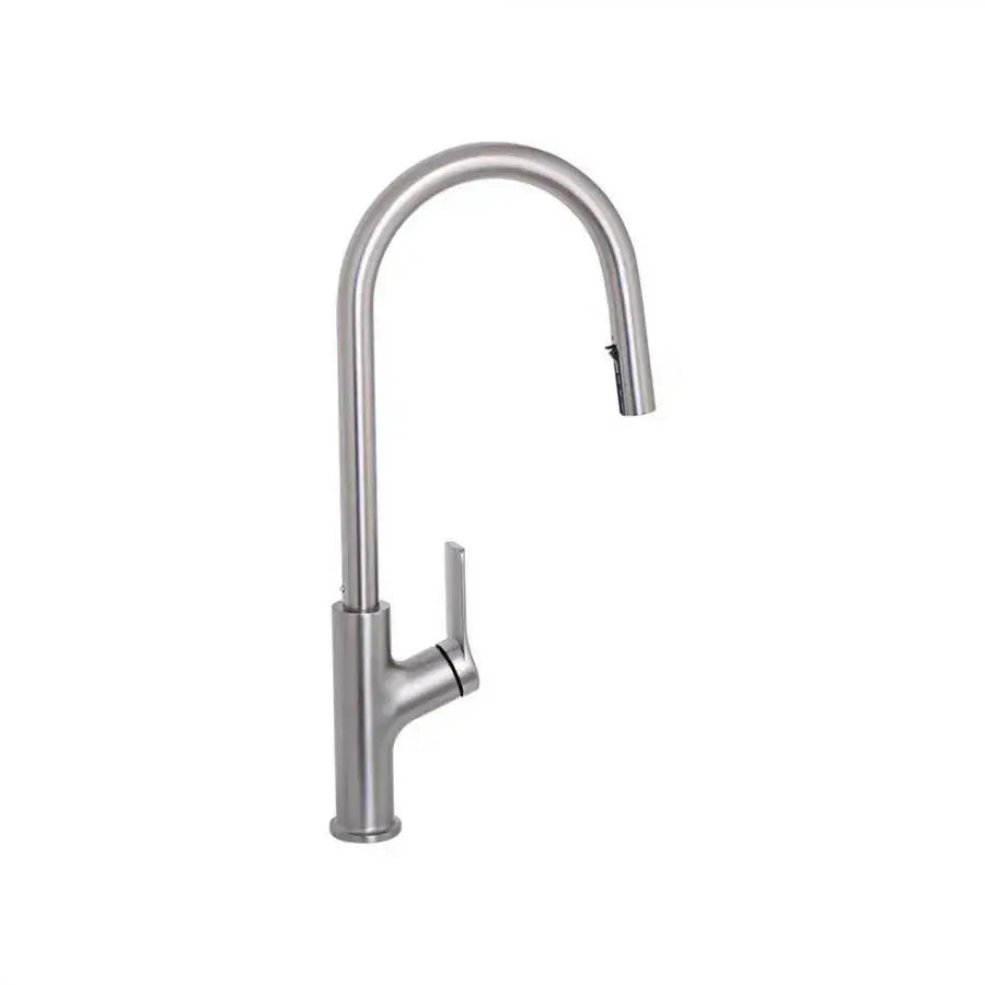 Rubinetto da cucina con doccia estraibile, acciaio inossidabile SUS304, satinato, FJ5542 Rubinetti da cucina Titolo predefinito Alessandro Design