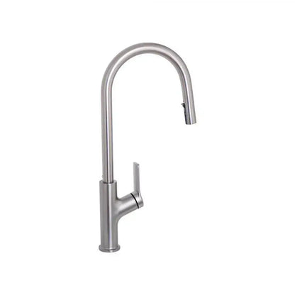Rubinetto da cucina con doccia estraibile, acciaio inossidabile SUS304, satinato, FJ5542 Rubinetti da cucina Titolo predefinito Alessandro Design
