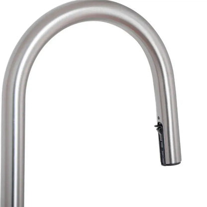 Rubinetto da cucina con doccia estraibile, acciaio inossidabile SUS304, satinato, FJ5542 Rubinetti da cucina Titolo predefinito Alessandro Design