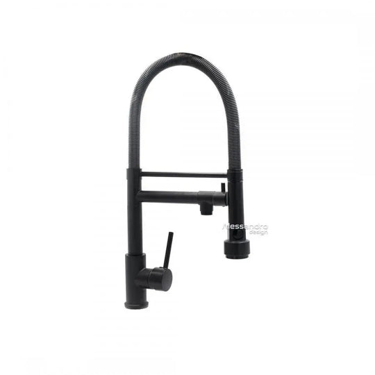 Rubinetto da cucina, acciaio inossidabile e ottone nero, YD/302 Rubinetti da cucina Titolo predefinito Alessandro Design