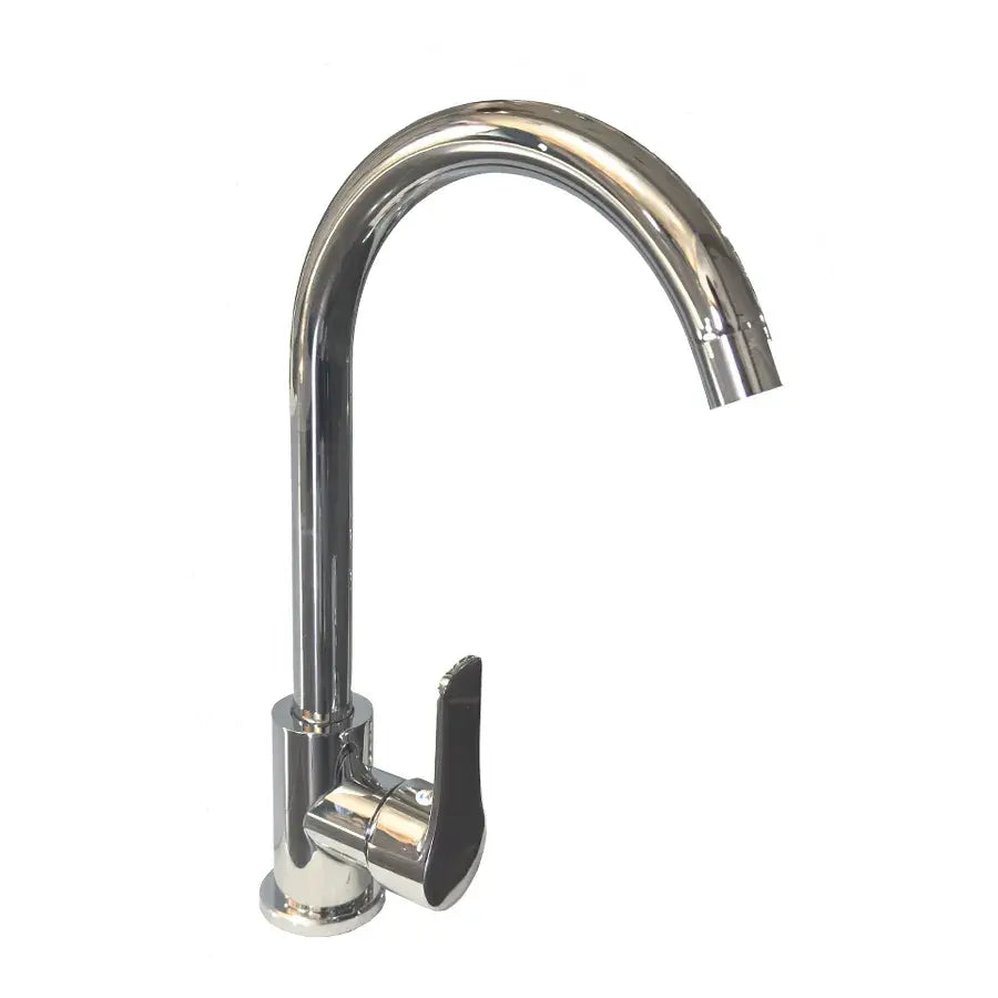Rubinetto da cucina in acciaio inossidabile, cromato, bocca girevole, rubinetti da cucina alti WH207 Titolo predefinito Alessandro Design