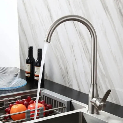 Rubinetto da cucina, acciaio inossidabile SUS304, satinato, rubinetti da cucina CF010 Titolo predefinito Alessandro Design