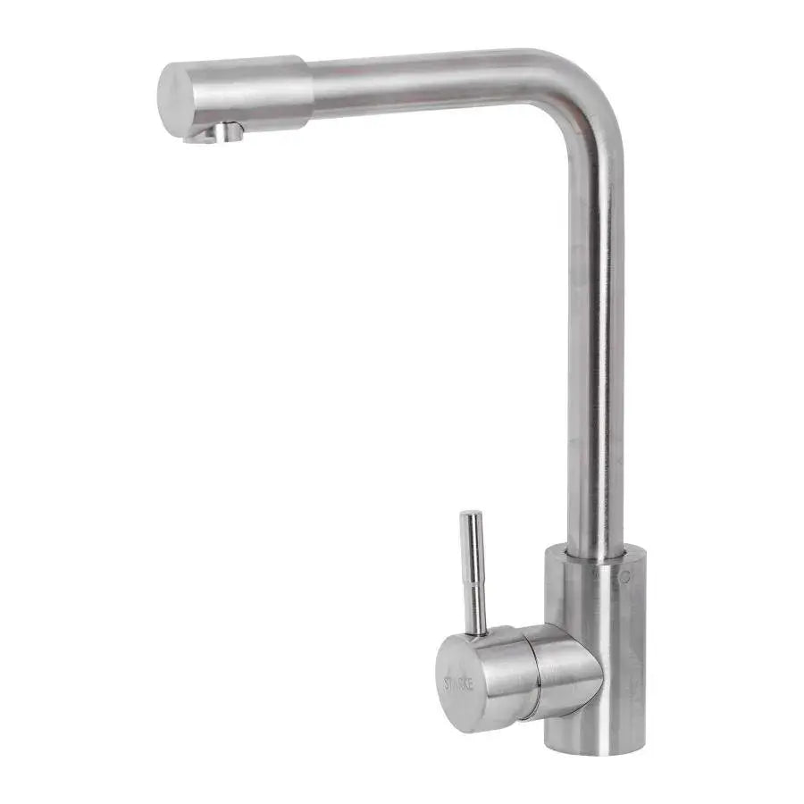 Rubinetto da cucina con rubinetto rotante, Monocomando, Acciaio inossidabile SUS304, Finitura satinata, CF003 Rubinetti da cucina Titolo predefinito Alessandro Design