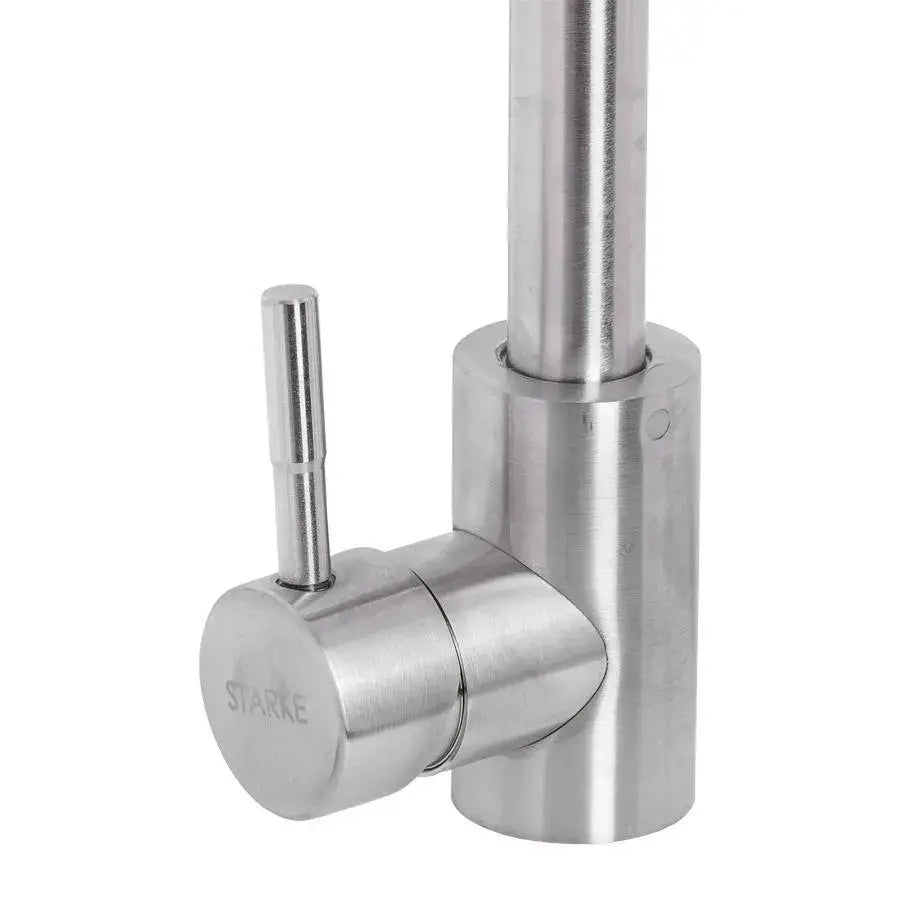 Rubinetto da cucina con rubinetto rotante, Monocomando, Acciaio inossidabile SUS304, Finitura satinata, CF003 Rubinetti da cucina Titolo predefinito Alessandro Design