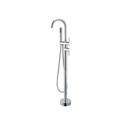 Rubinetto a Pavimento con Cornice Tonda, Ottone Sanitario, Cromo, CF2032 Rubinetti e Colonne Doccia Titolo predefinito Alessandro Design