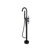 Rubinetto da Terra con Cornice Tonda, Ottone Sanitario, Nero, CF2033 Rubinetti e Colonne Doccia Titolo predefinito Alessandro Design
