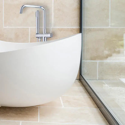 Rubinetto da Terra con Doccia e Flessibile, Ottone Sanitario, Cromo, CF2039 Rubinetti e Colonne Doccia Titolo predefinito Alessandro Design