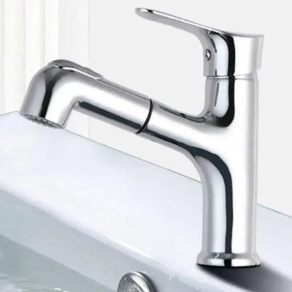 Rubinetto Con Doccia Estraibile, Ottone Sanitario, Cromo, WZY108/B Rubinetti Bagno Titolo predefinito Alessandro Design