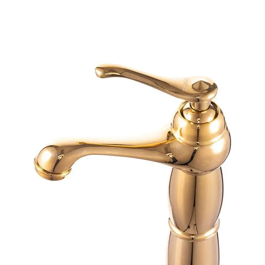 Rubinetto Lavabo, Ottone Sanitario, Oro, CF/1010 Rubinetti Bagno Titolo predefinito Alessandro Design