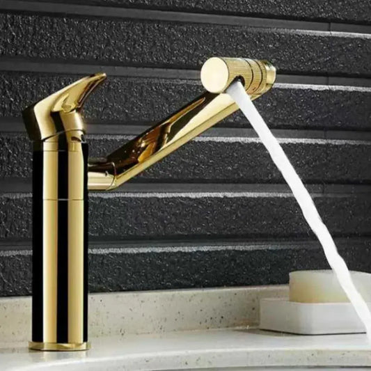 Rubinetto Per Lavabo, Ottone Sanitario, Oro, CF101/A Rubinetti Bagno Titolo predefinito Alessandro Design