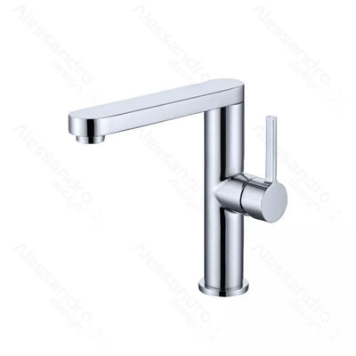 Rubinetto per lavabo, Ottone sanitario, Cromo, 9107