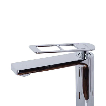 Rubinetto monocomando per lavabo Cartuccia ceramica Ottone sanitario Cromo lucido Attacchi e kit di fissaggio inclusi 9707 Rubinetti bagno Default Title Alessandro Design