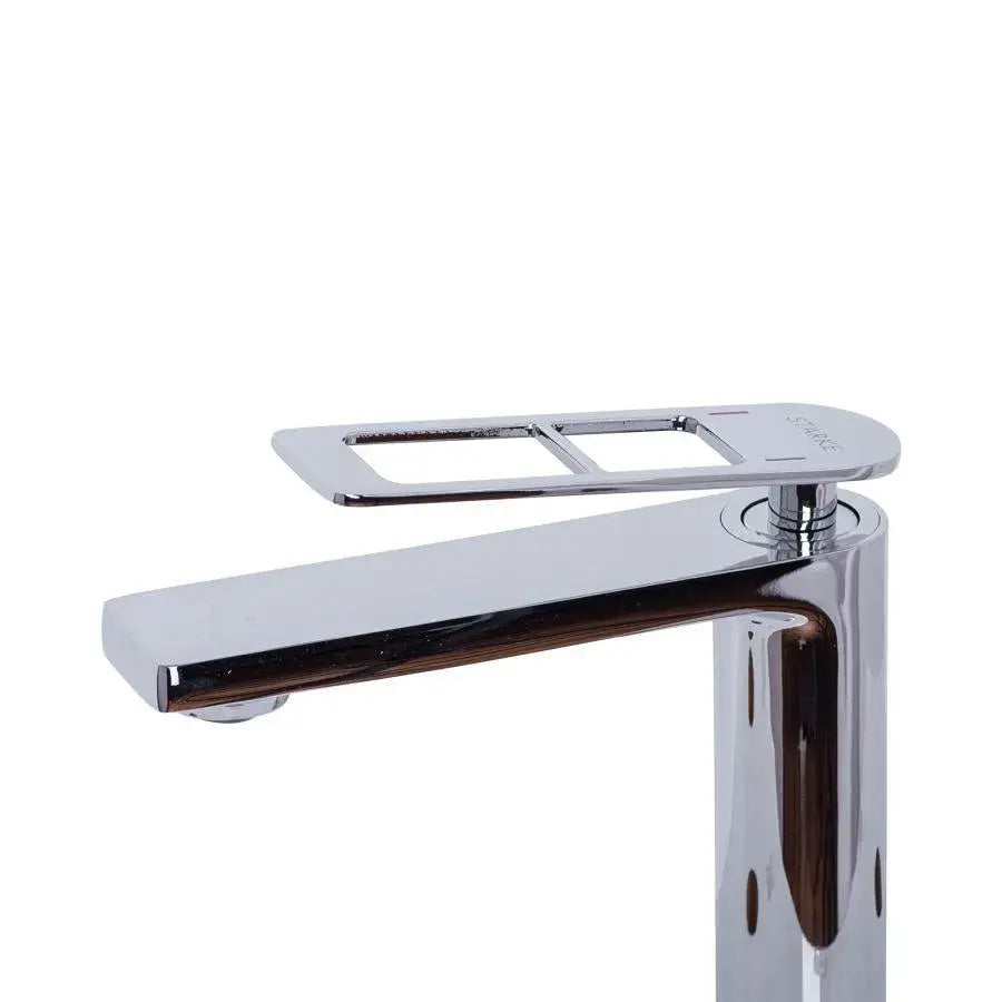 Rubinetto monocomando per lavabo Cartuccia ceramica Ottone sanitario Cromo lucido Attacchi e kit di fissaggio inclusi 9707 Rubinetti bagno Default Title Alessandro Design
