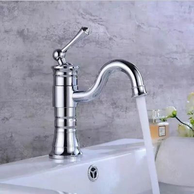 Rubinetto per lavabo, Ottone sanitario, Cromo, WZY/319/C