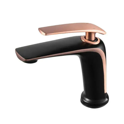 Rubinetto per lavabo, ottone sanitario, nero, MP015H-M Rubinetti per bagno Titolo predefinito Alessandro Design