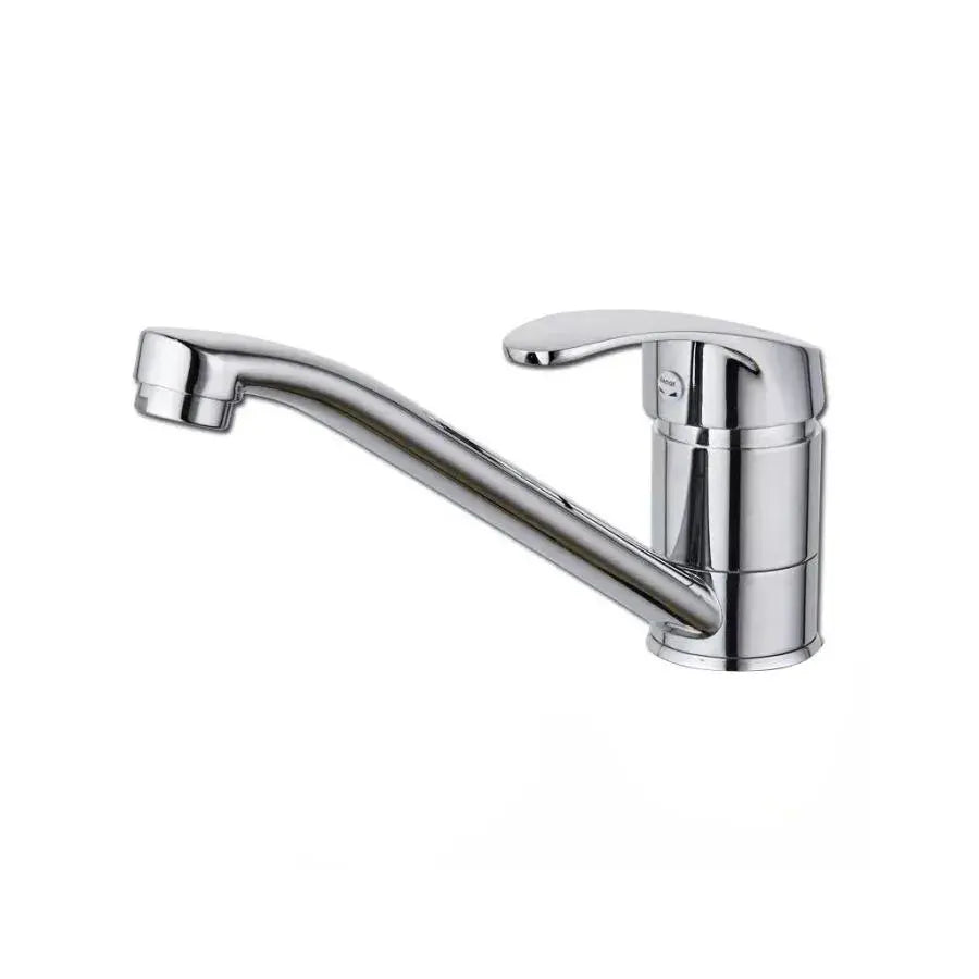 Rubinetto per lavabo, bocca girevole, lunghezza 15 cm, cartuccia in ceramica, cromo, attacco incluso Rubinetti bagno Titolo predefinito Alessandro Design
