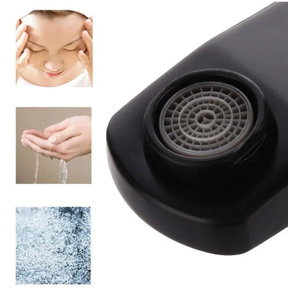 Rubinetto per lavabo MP009BK, acciaio inossidabile nero, collegamento e staffa inclusi Rubinetti per il bagno Titolo predefinito Alessandro Design