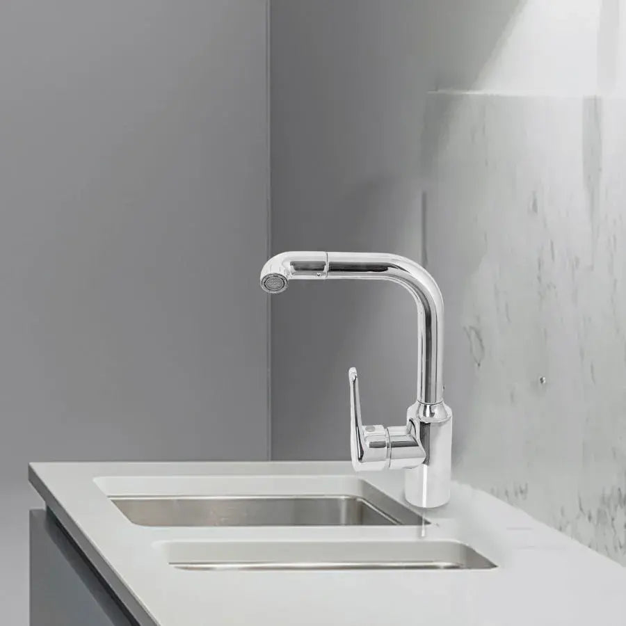 Rubinetto per lavabo, Cromo, Rubinetti da cucina CP101 Titolo predefinito Alessandro Design