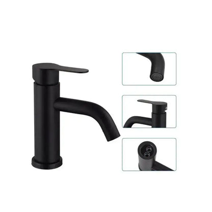 Rubinetto per lavabo, acciaio inossidabile SUS304, nero, HS/LY007 Rubinetti per bagno Titolo predefinito Alessandro Design