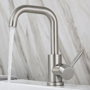 Rubinetto per lavabo, acciaio inossidabile SUS304, satinato, rubinetti per bagno MP007 Titolo predefinito Alessandro Design