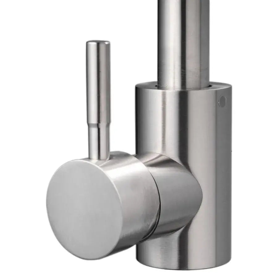 Rubinetto per lavabo, acciaio inossidabile SUS304, satinato, rubinetti per bagno MP008 Titolo predefinito Alessandro Design