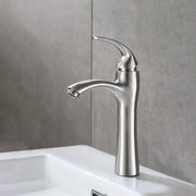 Rubinetto per lavabo, acciaio inossidabile SUS304, satinato, Rubinetti per bagno MP016 Titolo predefinito Alessandro Design