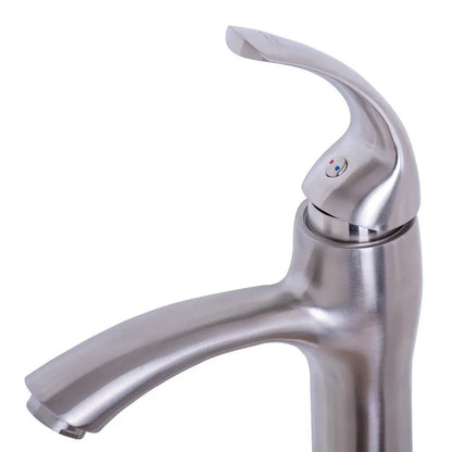Rubinetto per lavabo, acciaio inossidabile SUS304, satinato, Rubinetti per bagno MP016 Titolo predefinito Alessandro Design