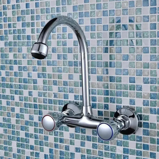 Rubinetto a Parete con Rosetta e Bocca Girevole, Lega, Cromo, PR001 Rubinetti Bagno Titolo predefinito Alessandro Design