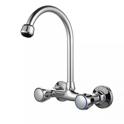 Rubinetto a Parete con Rosetta e Bocca Girevole, Lega, Cromo, PR001 Rubinetti Bagno Titolo predefinito Alessandro Design