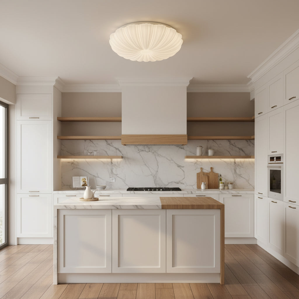Plafoniera LED Margareta 35 cm, 31W, 3000K / 4000K / 6000K, Plafoniere LED bianche, in metallo e acrilico Titolo predefinito Alessandro Design