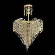 Lampadario in cristallo Ander, 4xE14, diametro 45 cm, Lampadari in cristallo color oro Titolo predefinito Alessandro Design