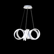 Lampadario LED a sospensione con telecomando INFINITY TWIST 180W, Ondulata, Luce Fredda/Calda/Neutra, Dimmerabile, Bianco, Altezza Regolabile Lampadari Moderni Titolo predefinito Alessandro Design