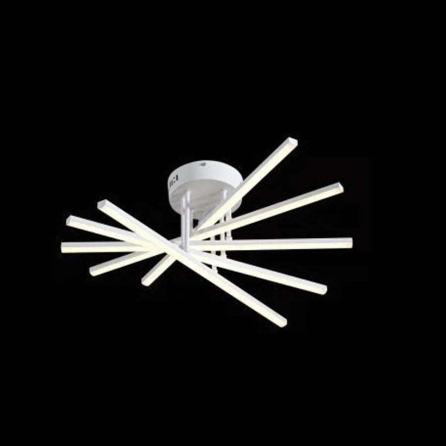 Lampadario LED con Telecomando GIO, 90W, 5 Elementi, Luce Fredda/Calda/Neutra, Dimmerabile, Lampadario LED Bianco con Telecomando Titolo predefinito Alessandro Design