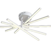 Lampadario LED con Telecomando GIO, 90W, 5 Elementi, Luce Fredda/Calda/Neutra, Dimmerabile, Lampadario LED Bianco con Telecomando Titolo predefinito Alessandro Design