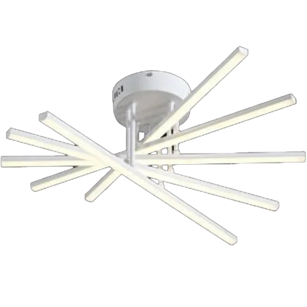 Lampadario LED con Telecomando GIO, 90W, 5 Elementi, Luce Fredda/Calda/Neutra, Dimmerabile, Lampadario LED Bianco con Telecomando Titolo predefinito Alessandro Design