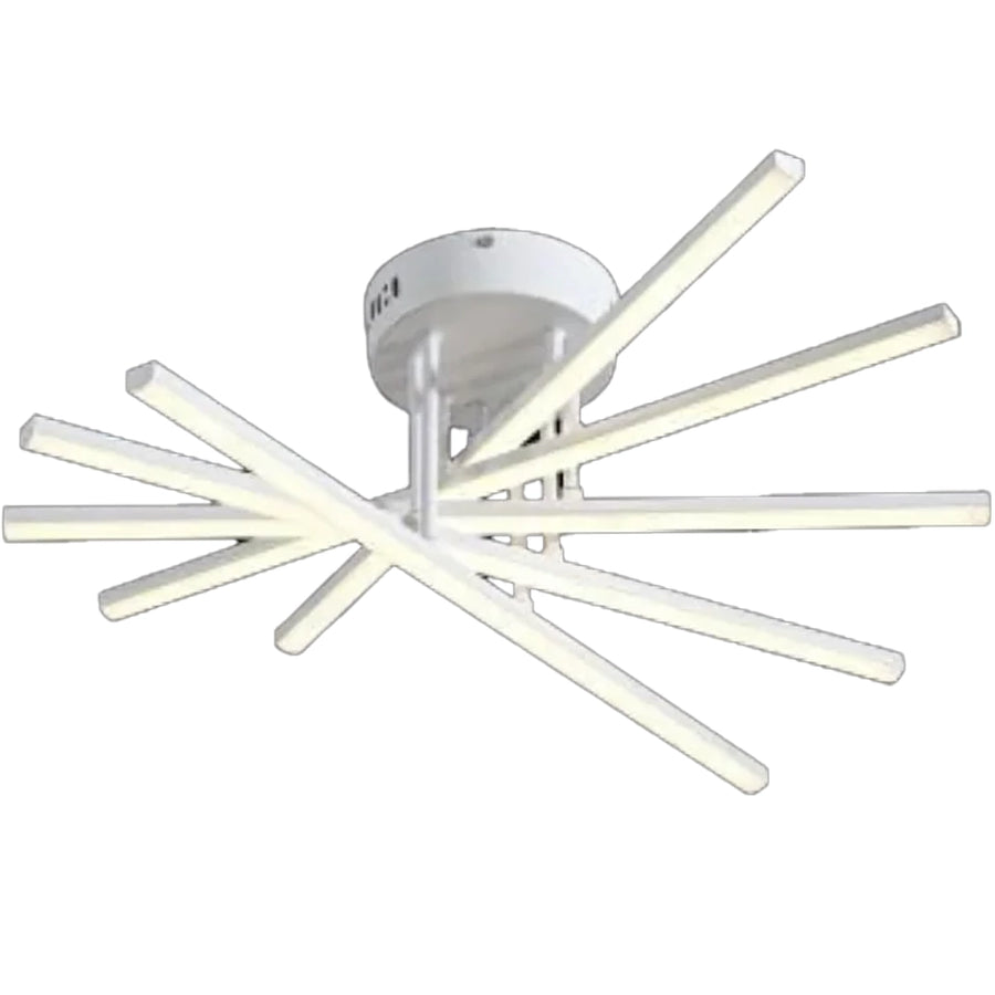 Lampadario LED con Telecomando GIO, 90W, 5 Elementi, Luce Fredda/Calda/Neutra, Dimmerabile, Lampadario LED Bianco con Telecomando Titolo predefinito Alessandro Design