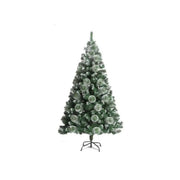 Abete Artificiale, 210 cm, Verde con Bianco Titolo predefinito Alessandro Design